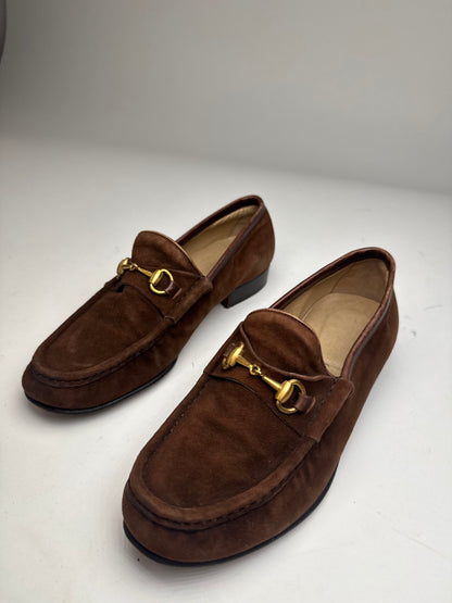 Vintage Gucci Horsebit Suede Loafer Brown EU35,5