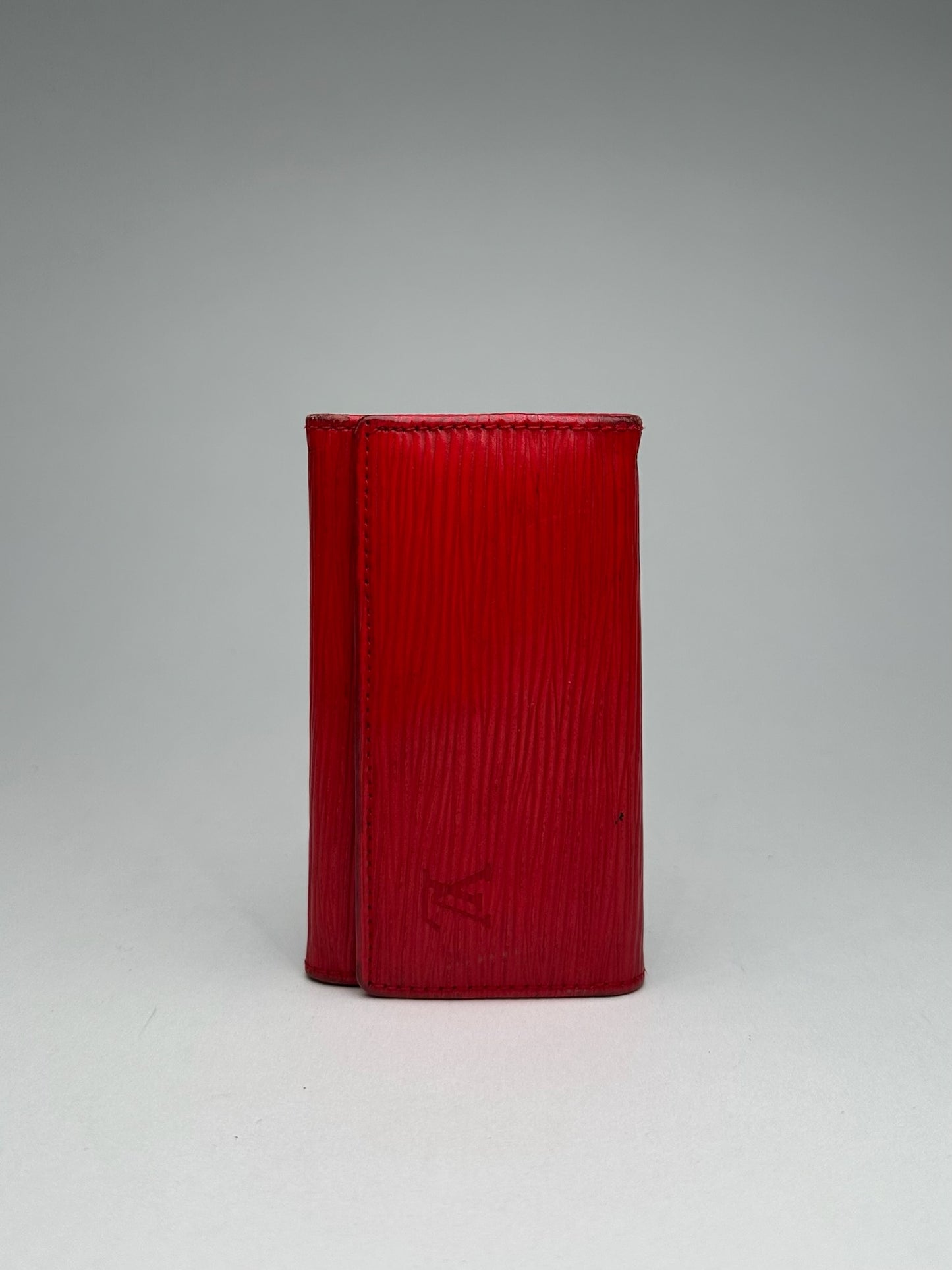 Vintage Louis Vuitton EPI Leather Key Holder red
