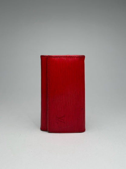 Vintage Louis Vuitton EPI Leather Key Holder red