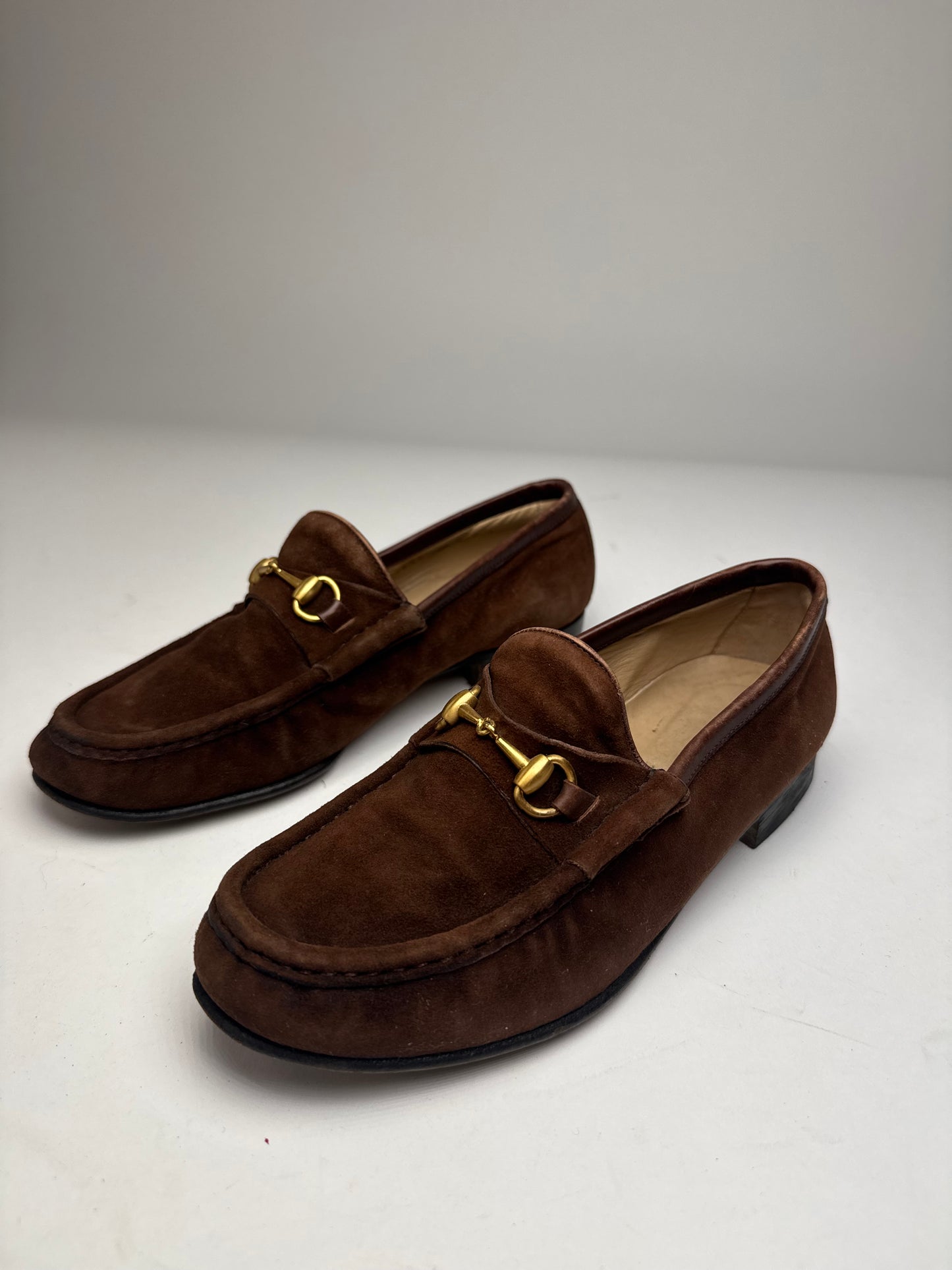 Vintage Gucci Horsebit Suede Loafer Brown EU35,5