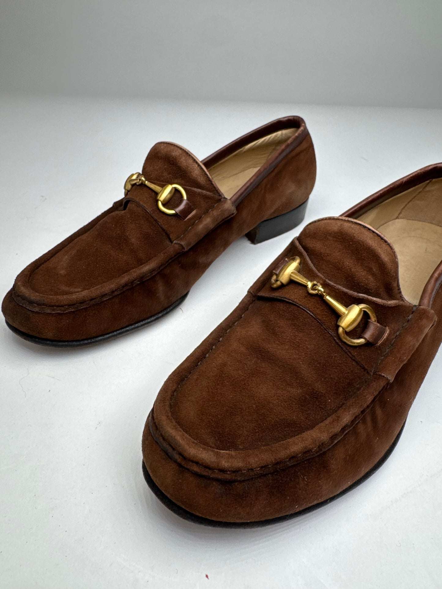Vintage Gucci Horsebit Suede Loafer Brown EU35,5