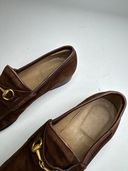 Vintage Gucci Horsebit Suede Loafer Brown EU35,5