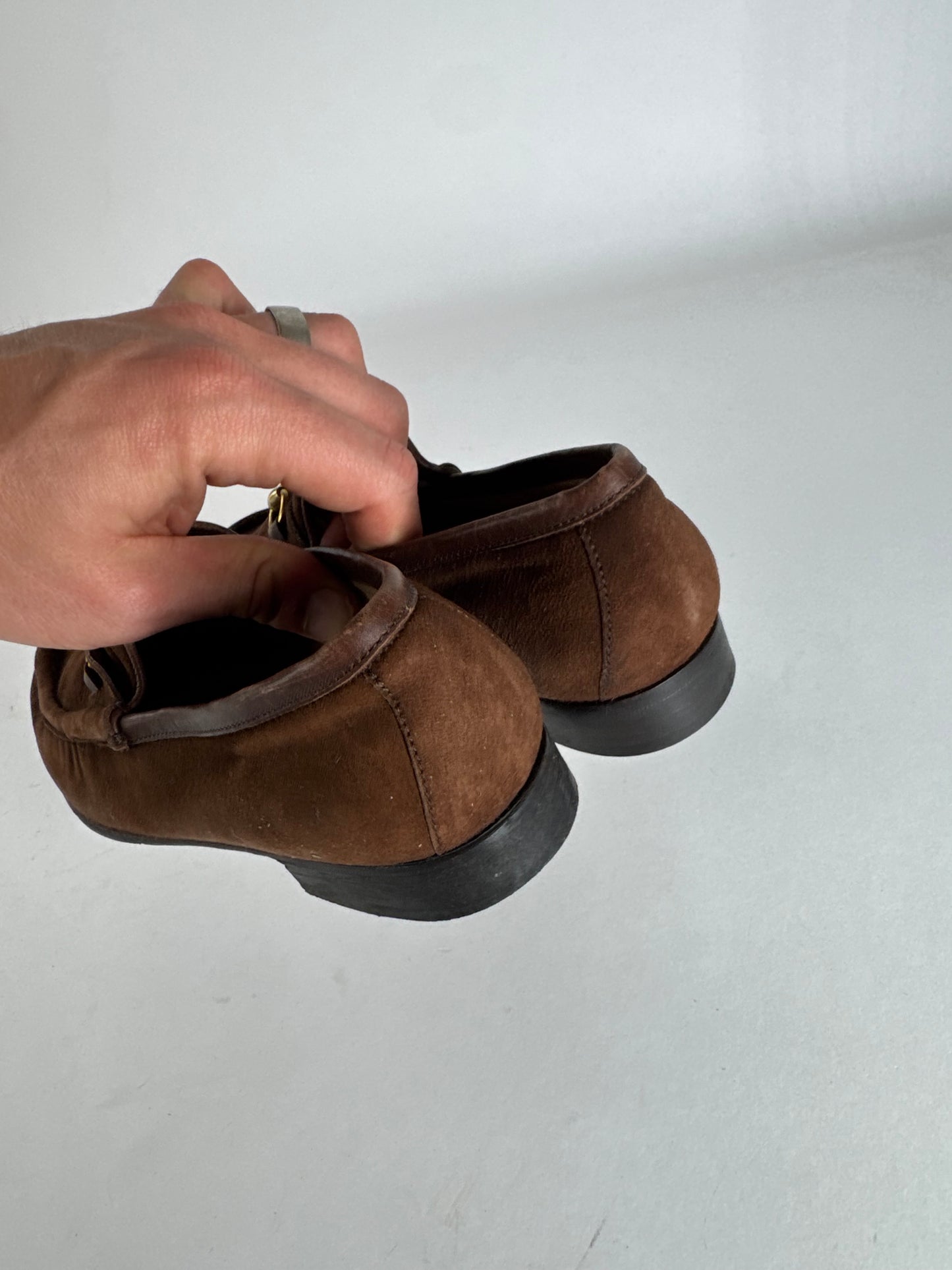 Vintage Gucci Horsebit Suede Loafer Brown EU35,5