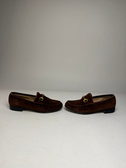 Vintage Gucci Horsebit Suede Loafer Brown EU35,5