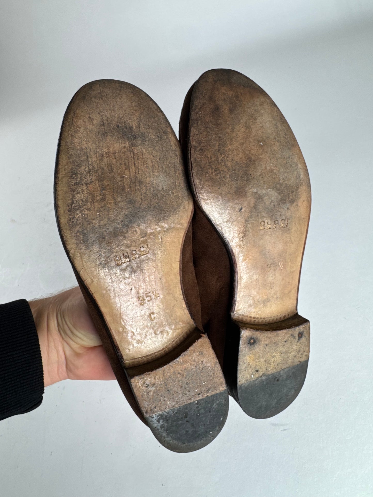 Vintage Gucci Horsebit Suede Loafer Brown EU35,5