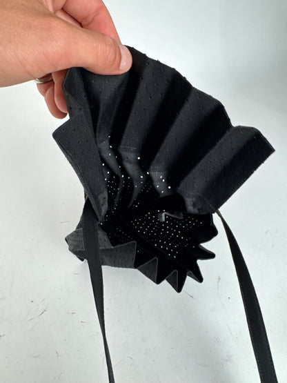 Sac plissé vintage Issey Miyake noir