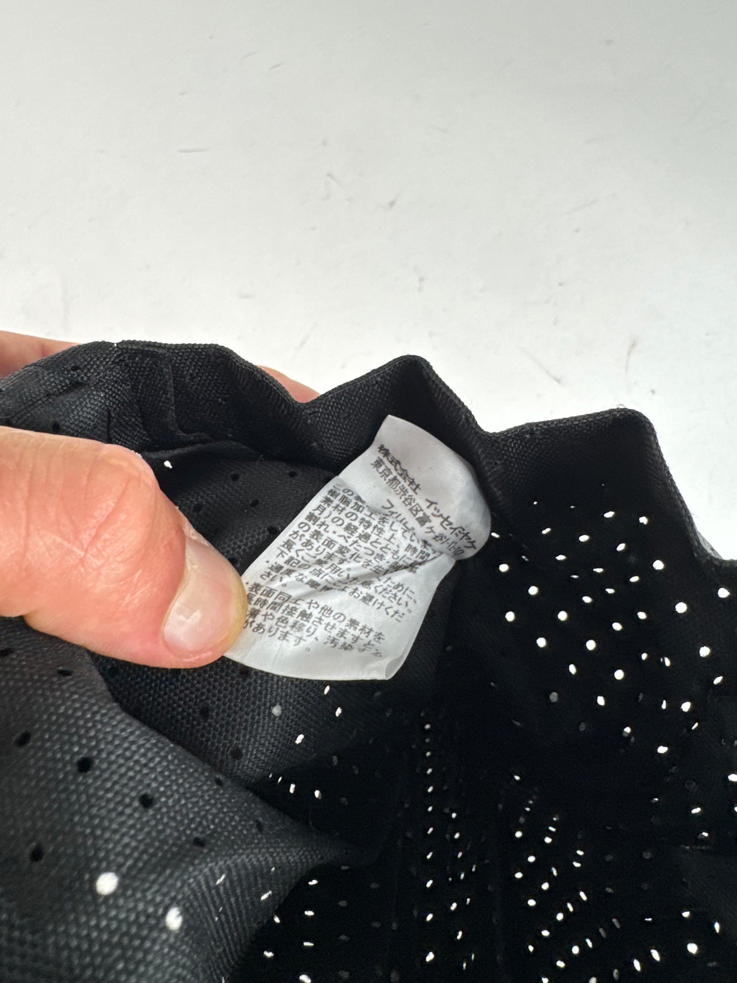 Sac plissé vintage Issey Miyake noir