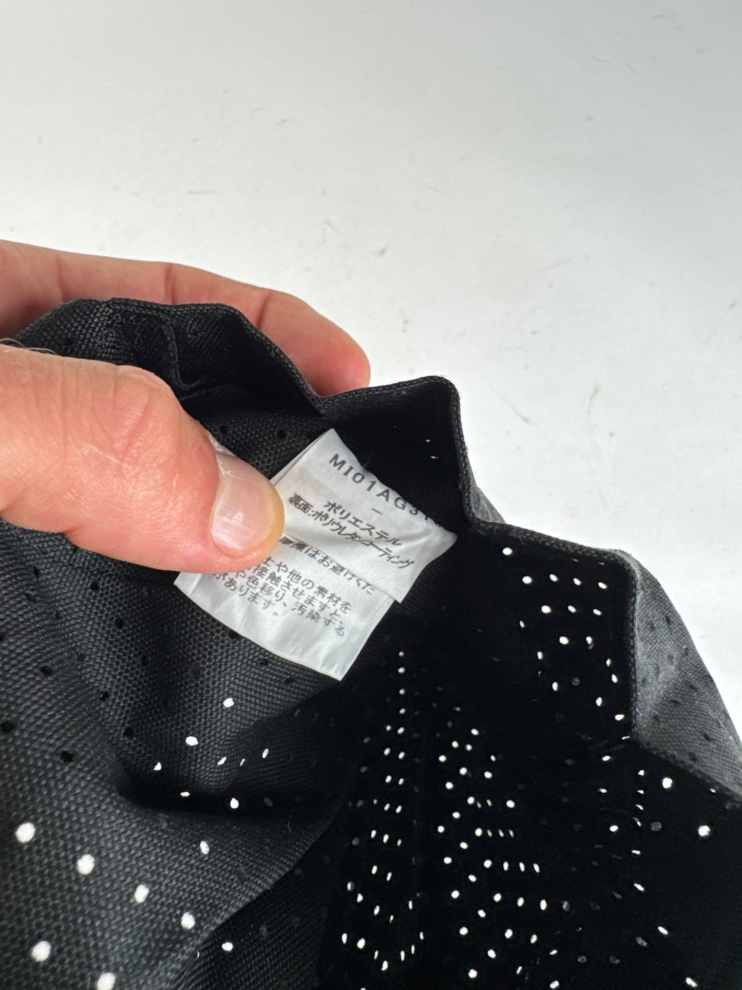 Sac plissé vintage Issey Miyake noir