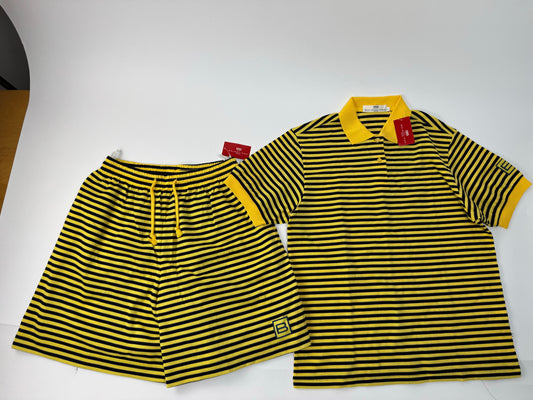 Vintage Balenciaga Twin Set Black Yellow L new