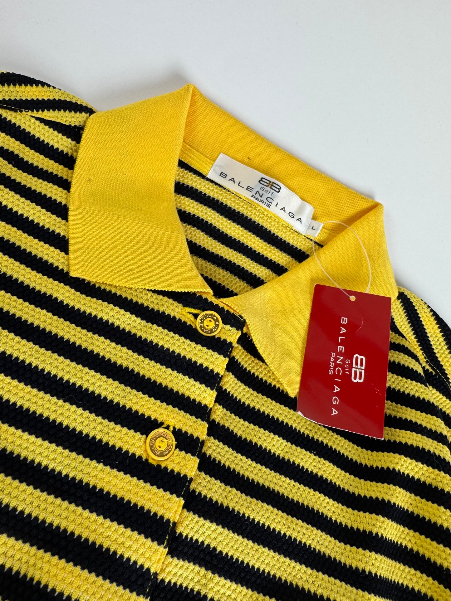 Vintage Balenciaga Twin Set Black Yellow L new