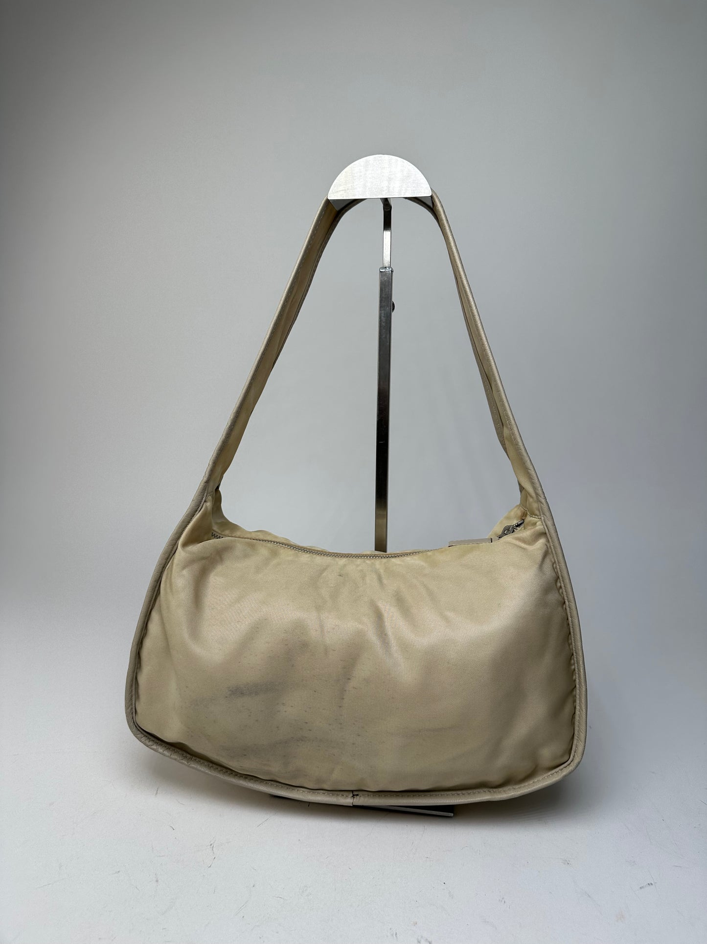 Vintage Prada Shoulder Bag Tessuto Lino