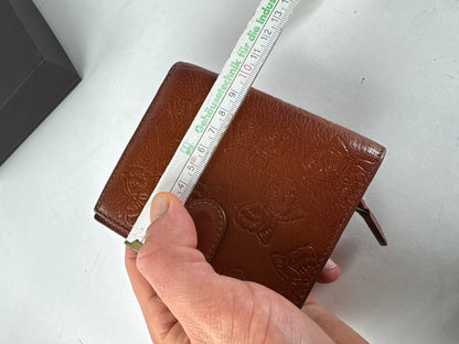 Vintage Bottega Veneta Butterfly Monogram Leather Wallet Brown