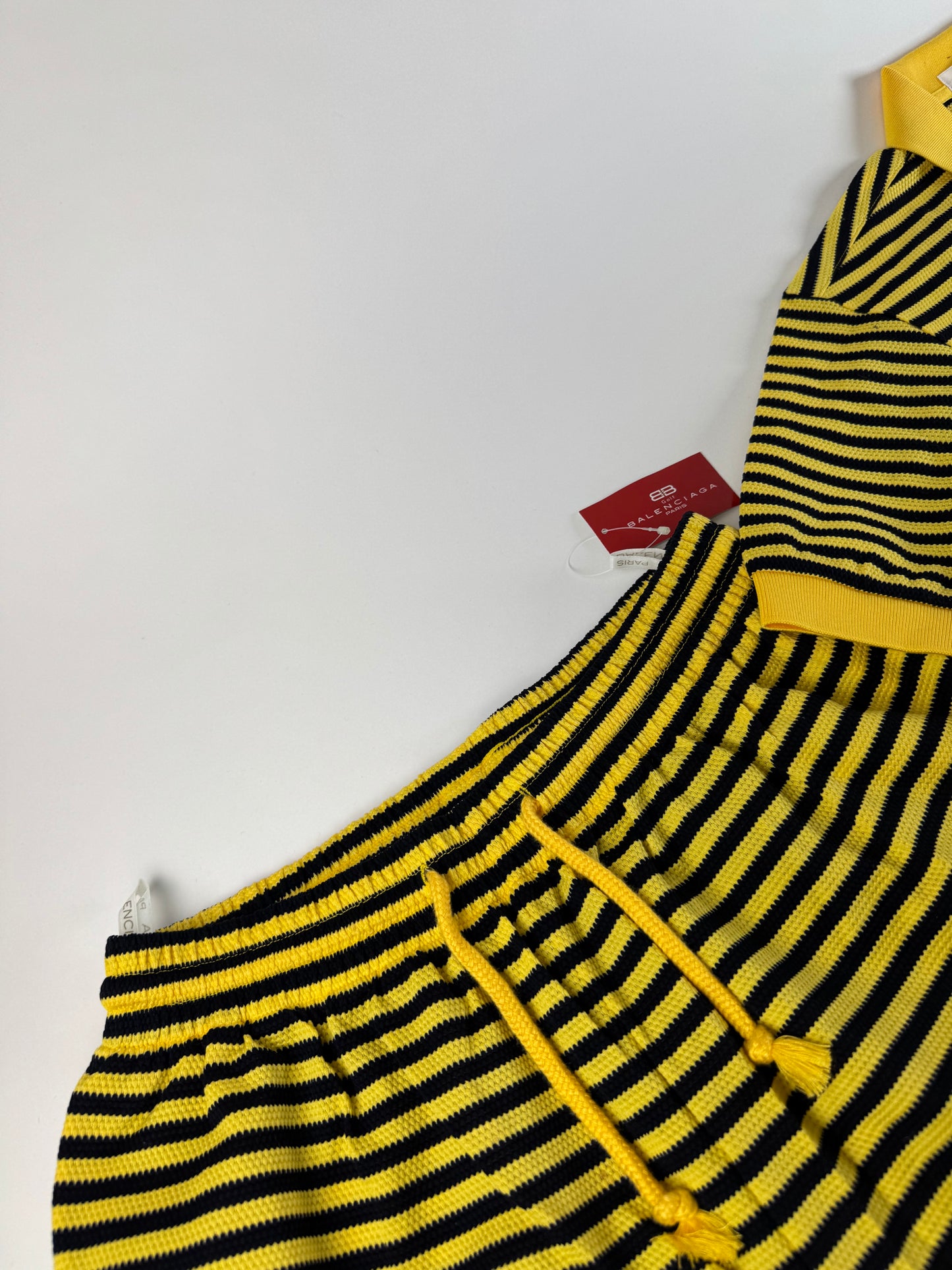 Vintage Balenciaga Twin Set Black Yellow L new