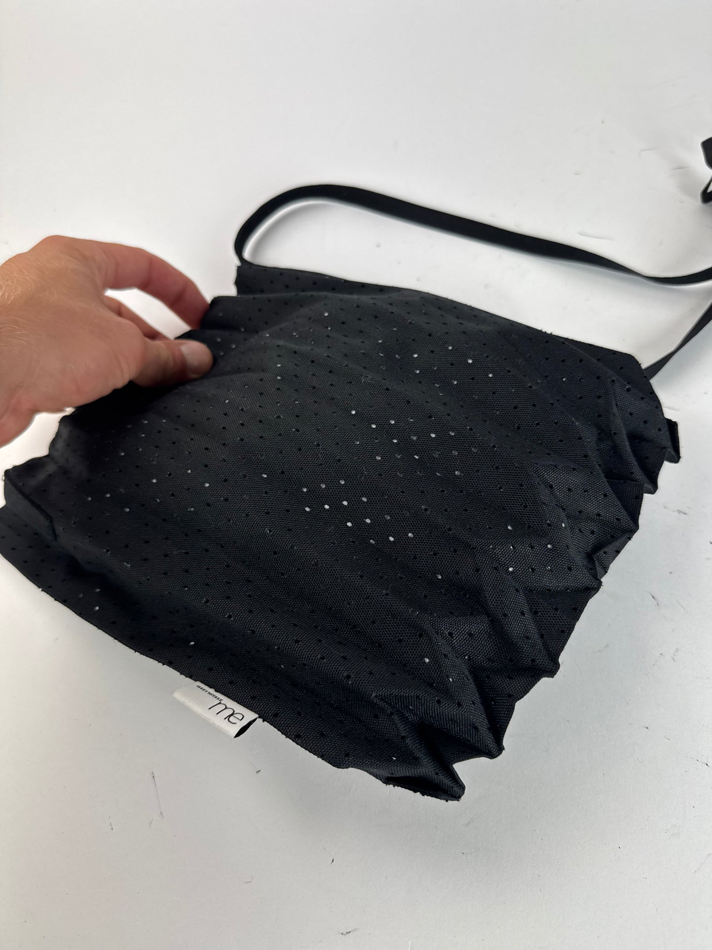 Sac plissé vintage Issey Miyake noir