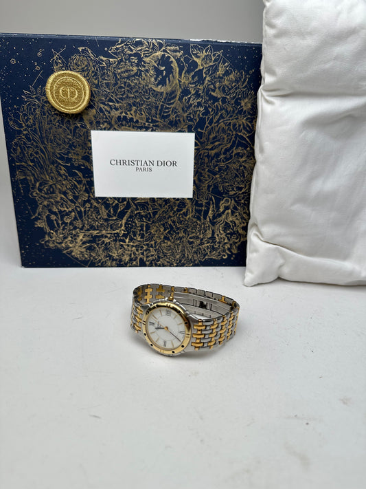 Vintage Dior Watch Stainless Steel Two-Tone