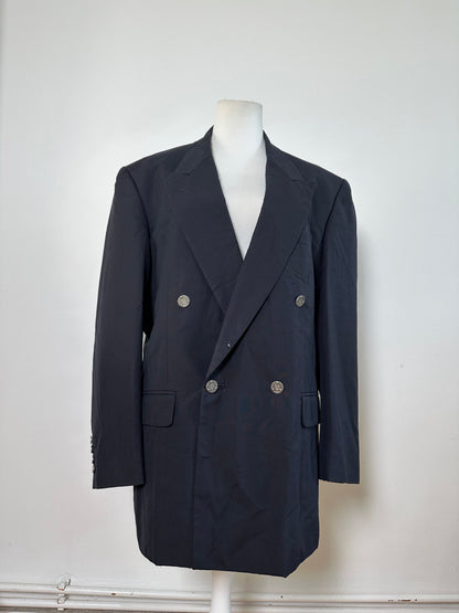 Vintage Dior Men's Wool Blend Blazer Navy XL
