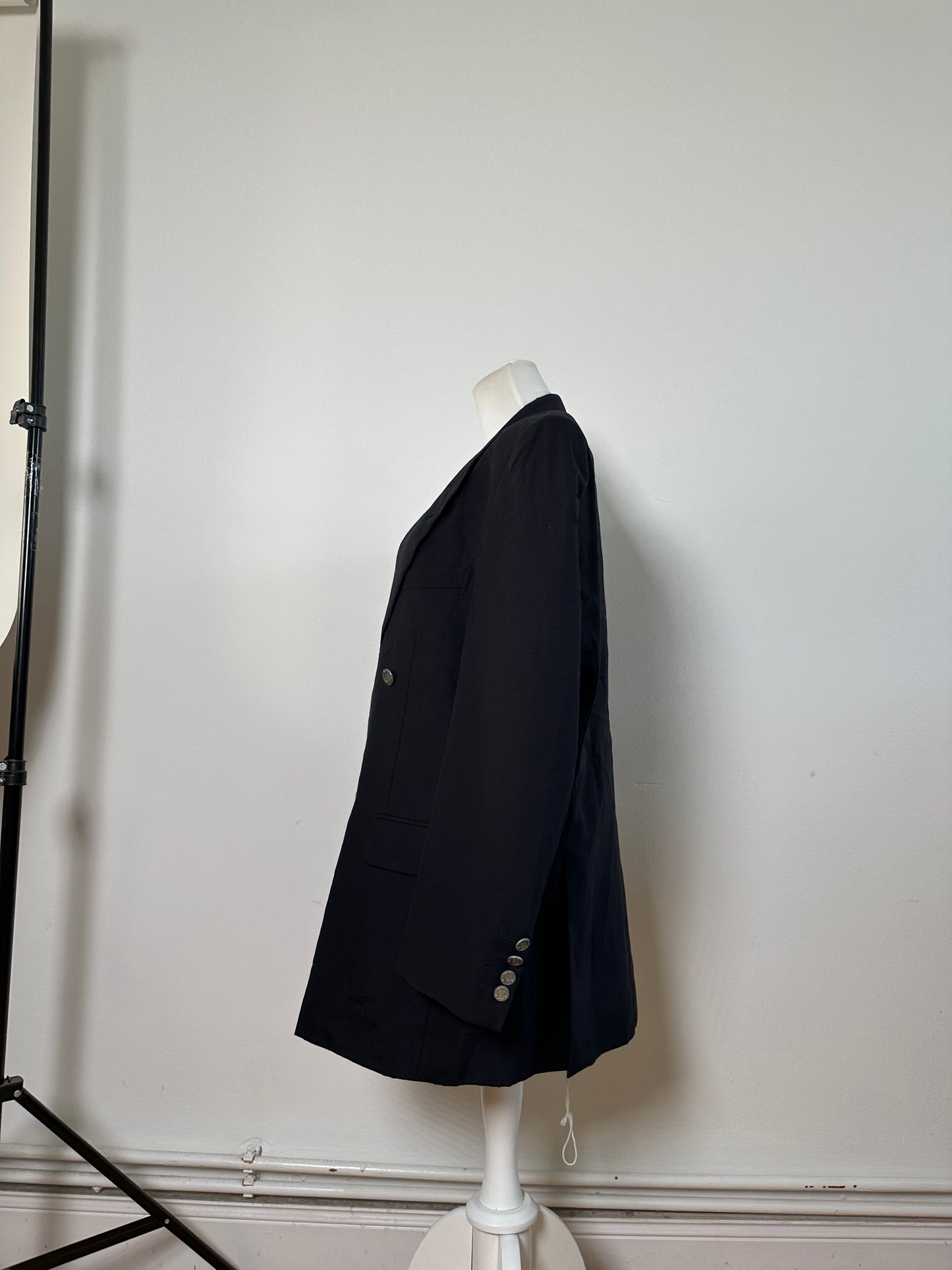 Vintage Dior Men's Wool Blend Blazer Navy XL