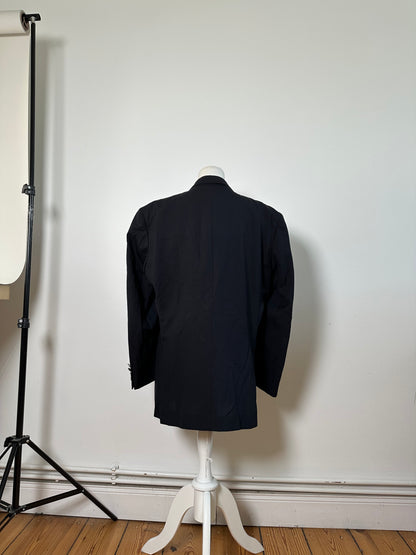 Vintage Dior Men's Wool Blend Blazer Navy XL