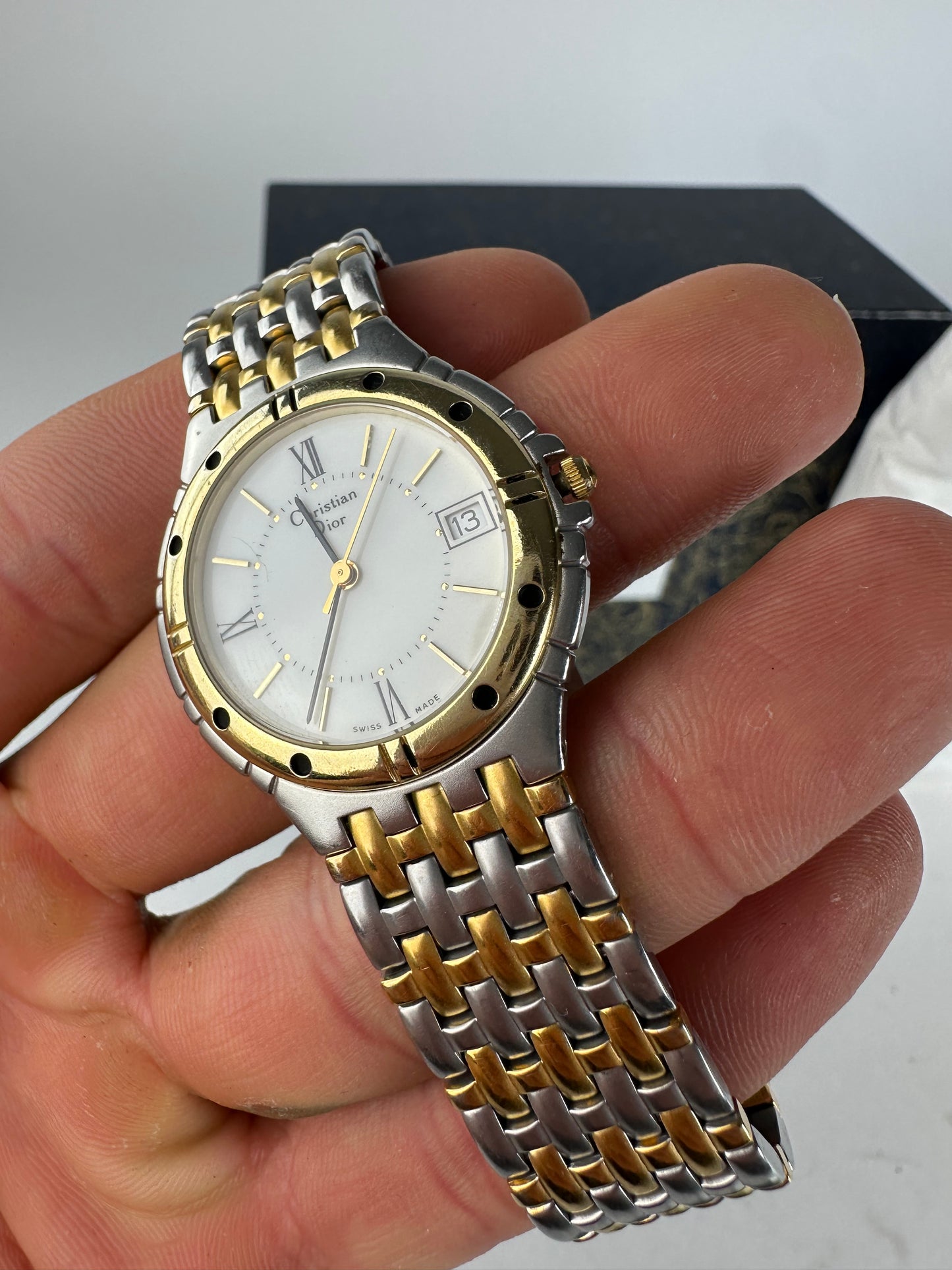 Vintage Dior Watch Stainless Steel Two-Tone