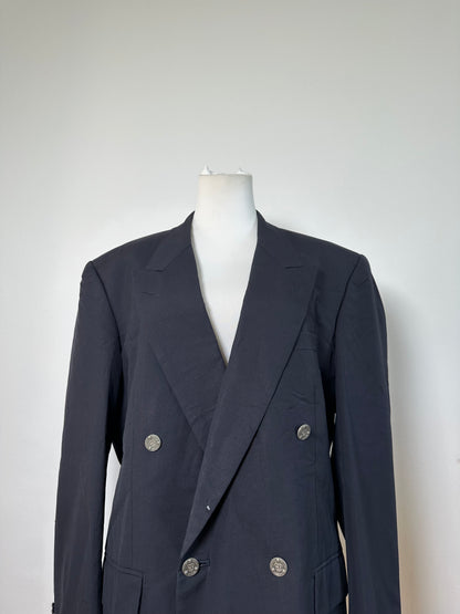 Vintage Dior Men's Wool Blend Blazer Navy XL