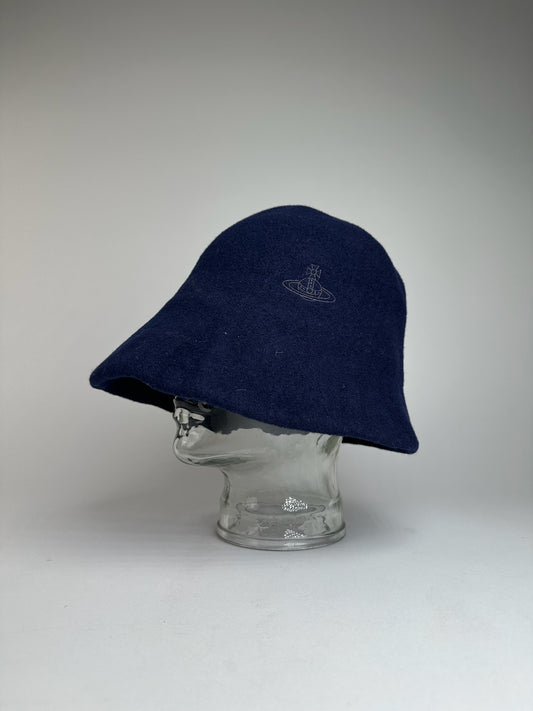 Vintage Vivienne Westwood Wool Bucket Hat Navy M