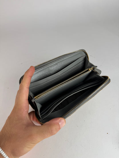 Vintage Miu Miu Leather Wallet white Brown