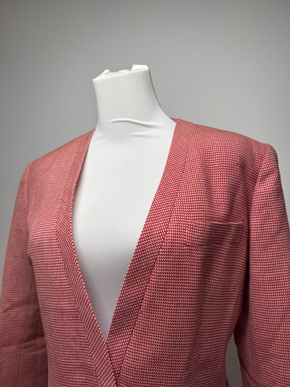 Vintage Dior Trenchcoat Blazer red white L