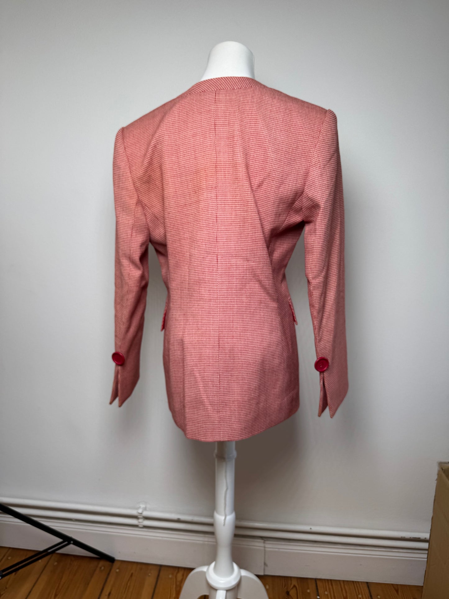 Vintage Dior Trenchcoat Blazer red white L