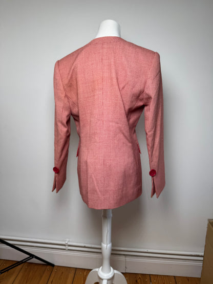 Vintage Dior Trenchcoat Blazer red white L