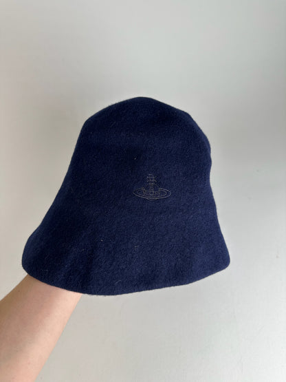 Vintage Vivienne Westwood Wool Bucket Hat Navy M
