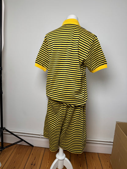 Vintage Balenciaga Twin Set Black Yellow L new