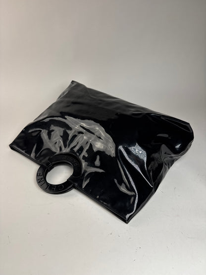 Vintage Celine Paris Patent Leather Ring Bag Black