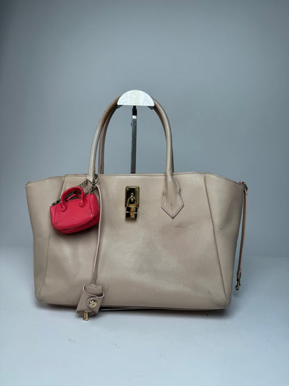 Vintage Samantha Thavas Leather Handbag Pink