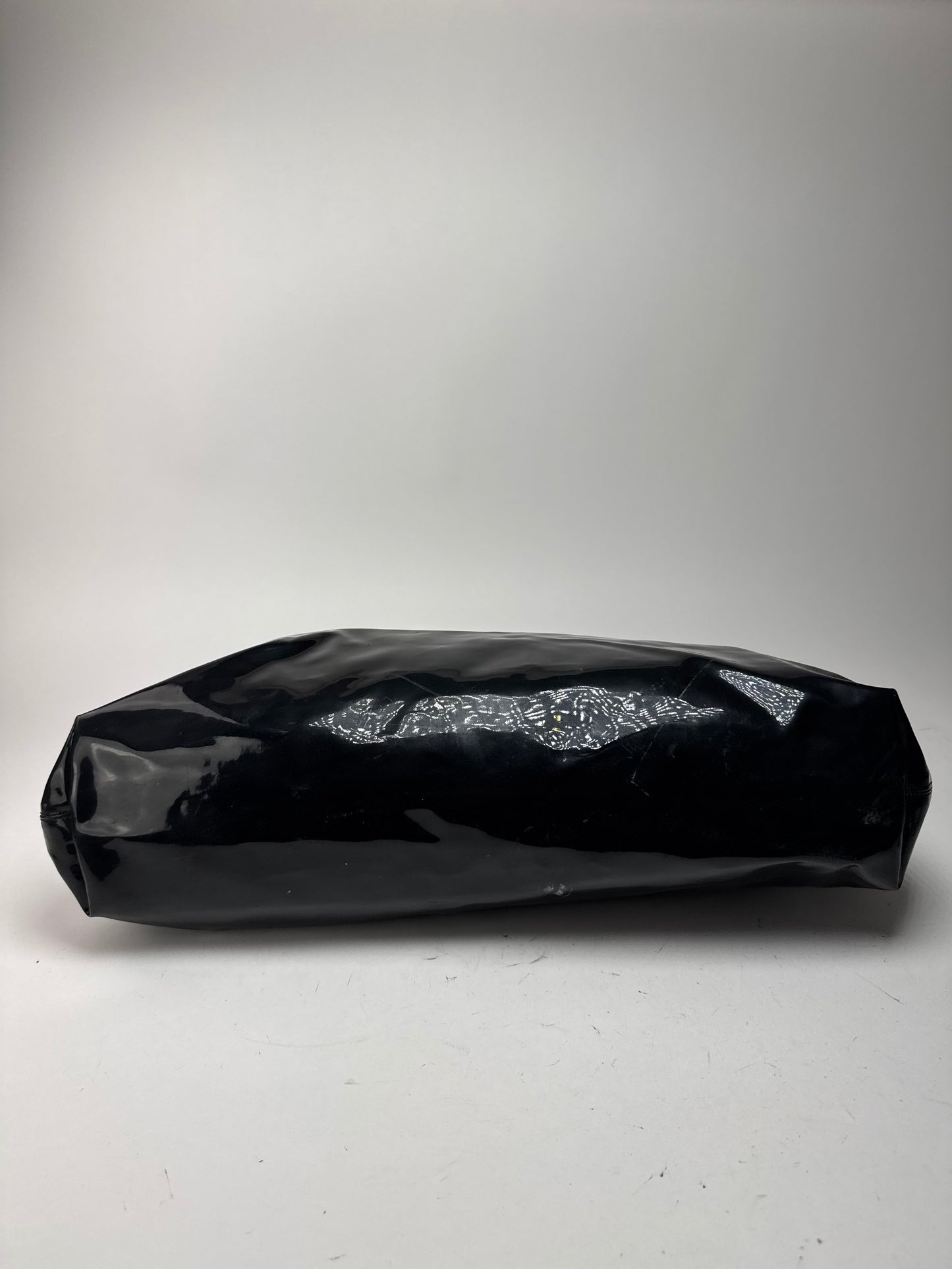 Vintage Celine Paris Patent Leather Ring Bag Black