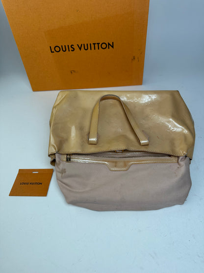 Vintage Louis Vuitton Monogram Vernis Handbag Beige