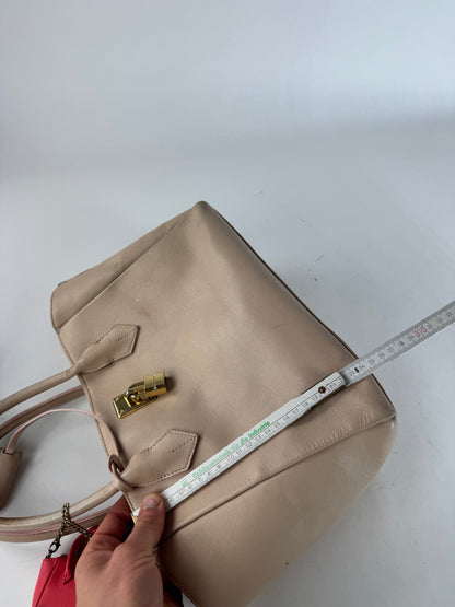 Vintage Samantha Thavas Leather Handbag Pink