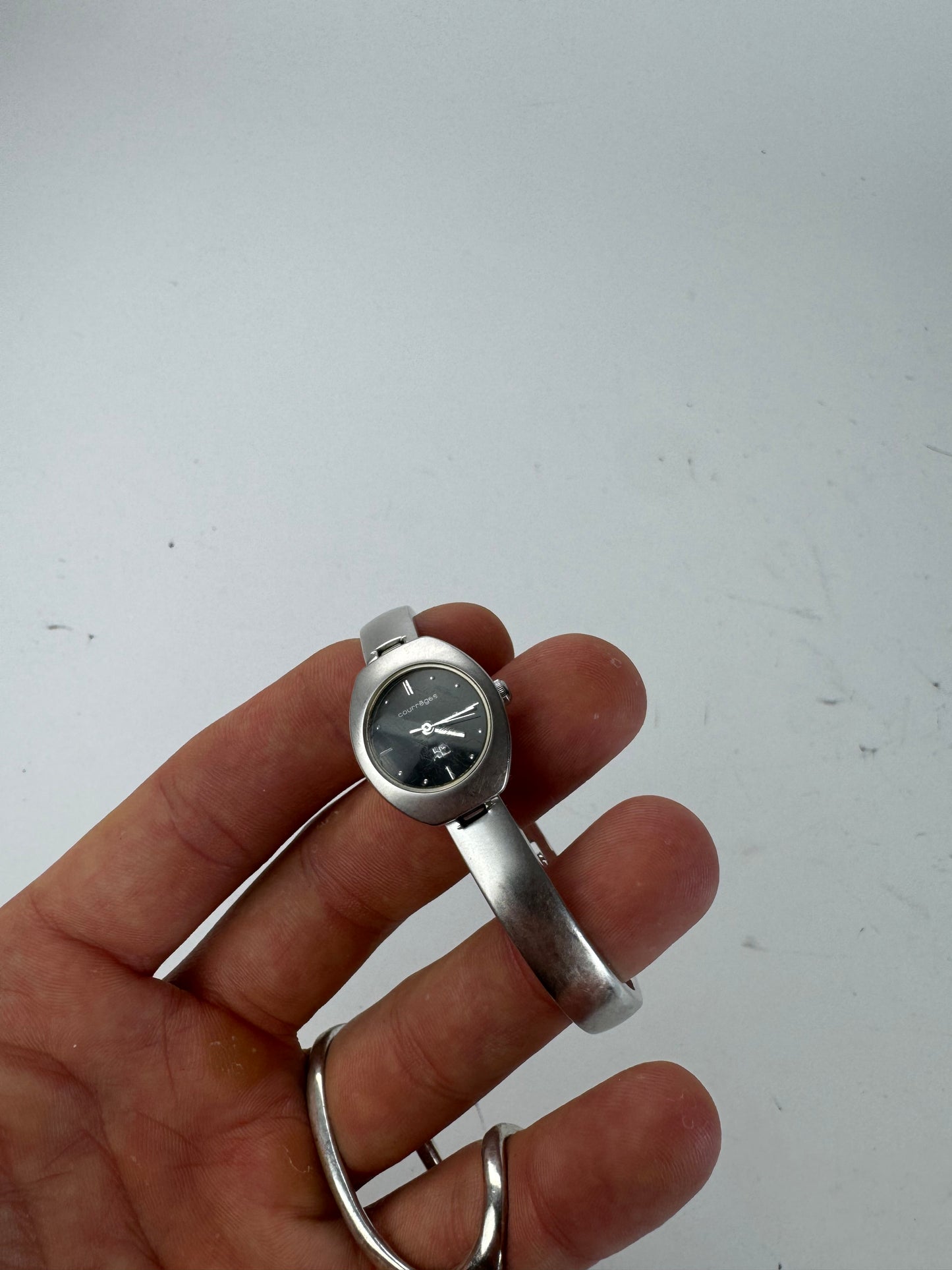 Montre Courrèges Vintage Acier Argent