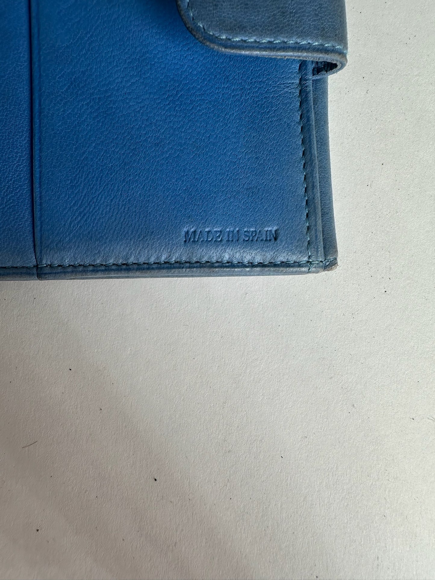 Vintage Loewe Madrid Soft Leather Wallet Blue
