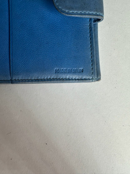 Vintage Loewe Madrid Soft Leather Wallet Blue