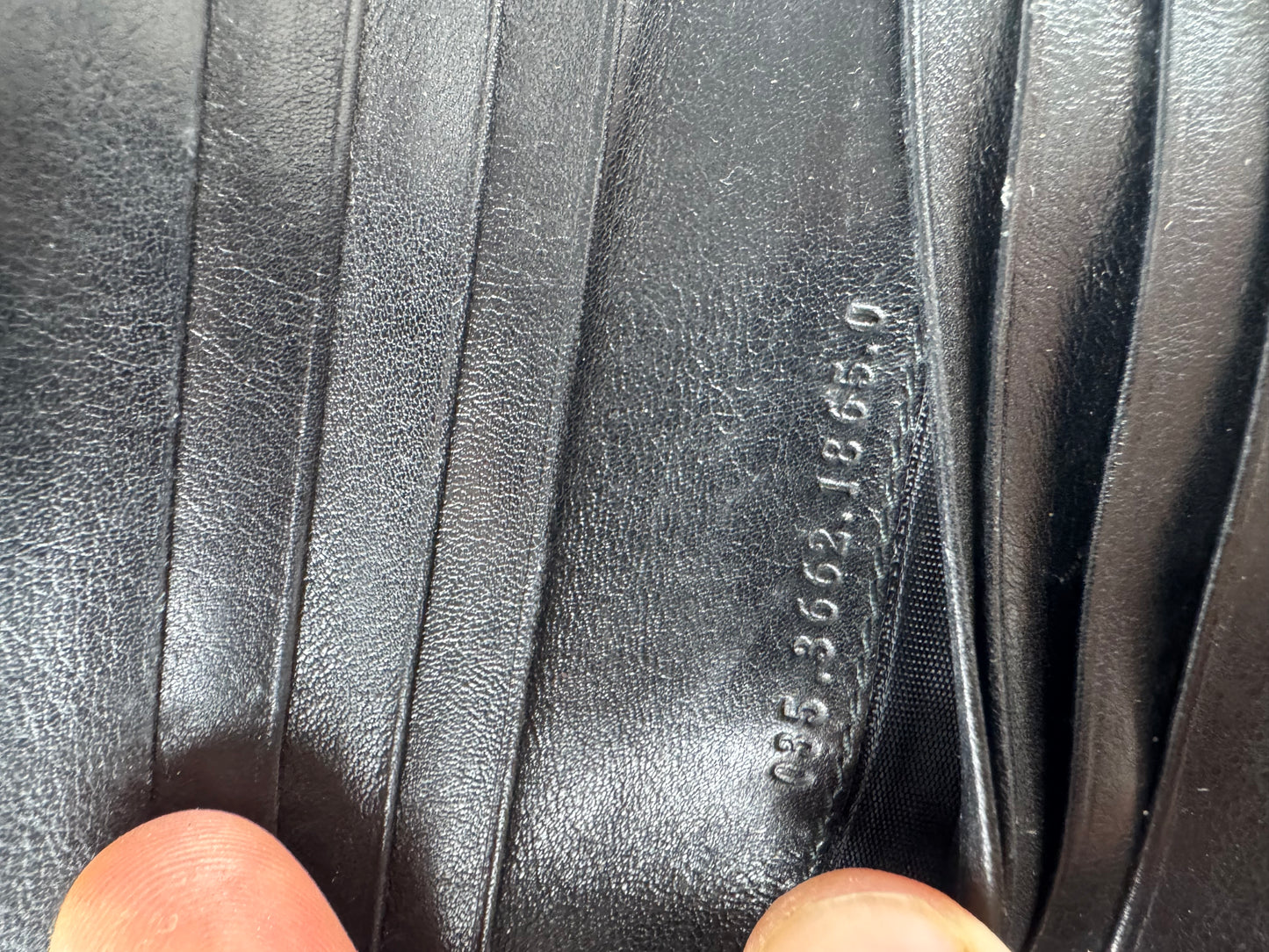 Vintage Gucci Bamboo Leather Wallet Black