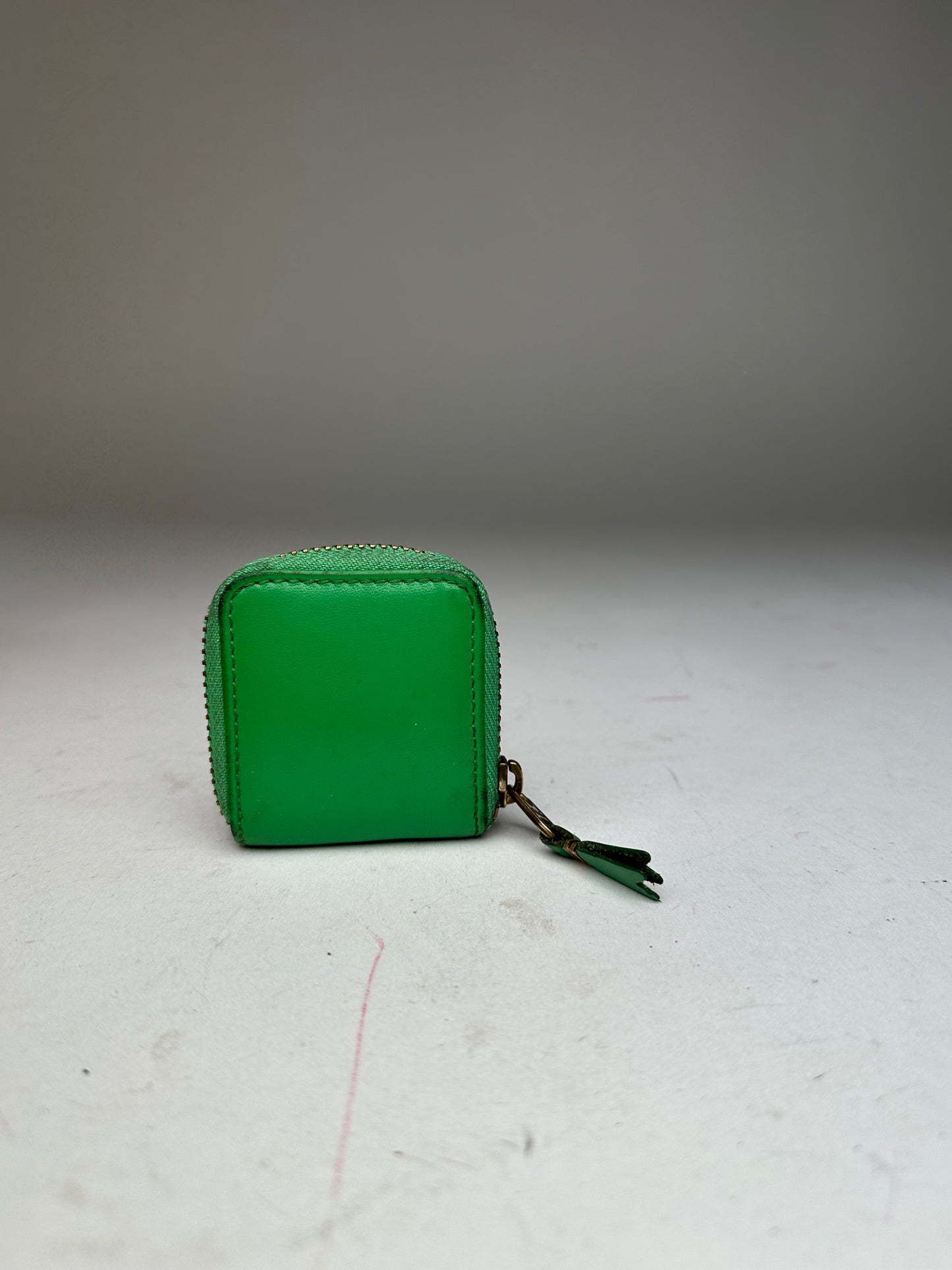 Vintage Comme des Garçons Coin Purse Leather Green