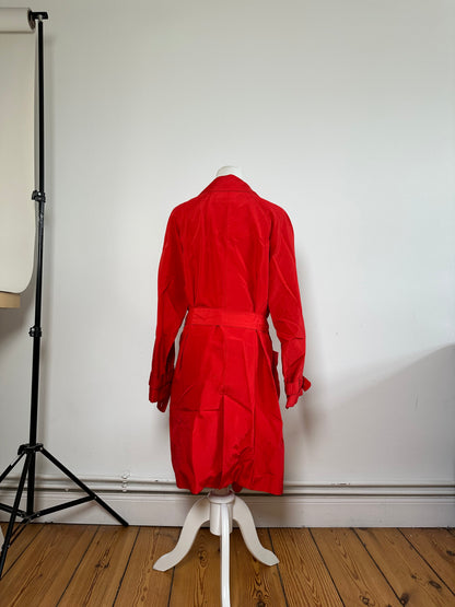Vintage Dior Red Longline Coat c. 2000 XL