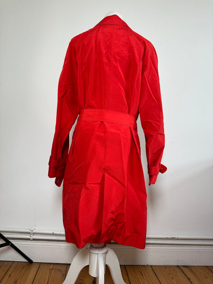 Vintage Dior Red Longline Coat c. 2000 XL