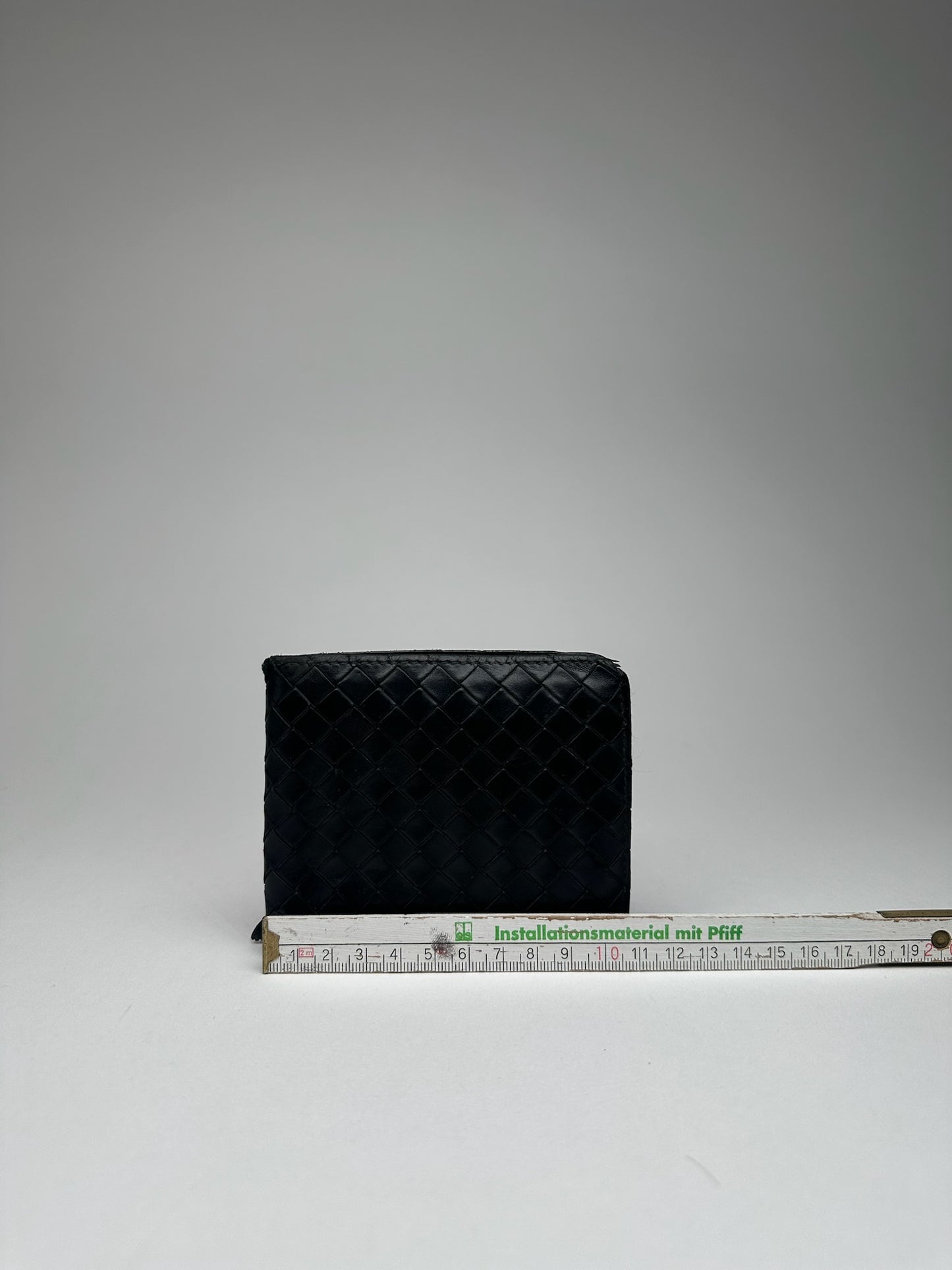 Vintage Bottega Veneta Intrecciato Leather wallet black
