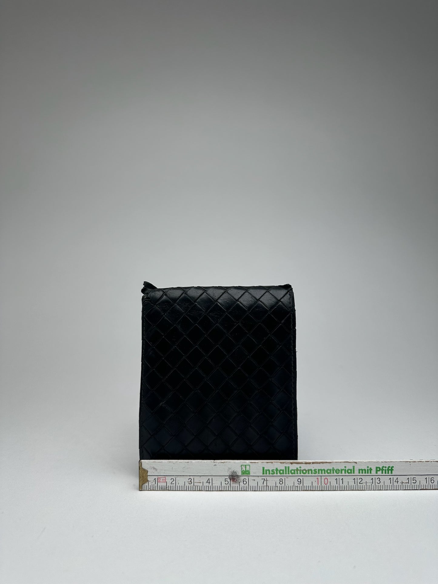 Vintage Bottega Veneta Intrecciato Leather wallet black