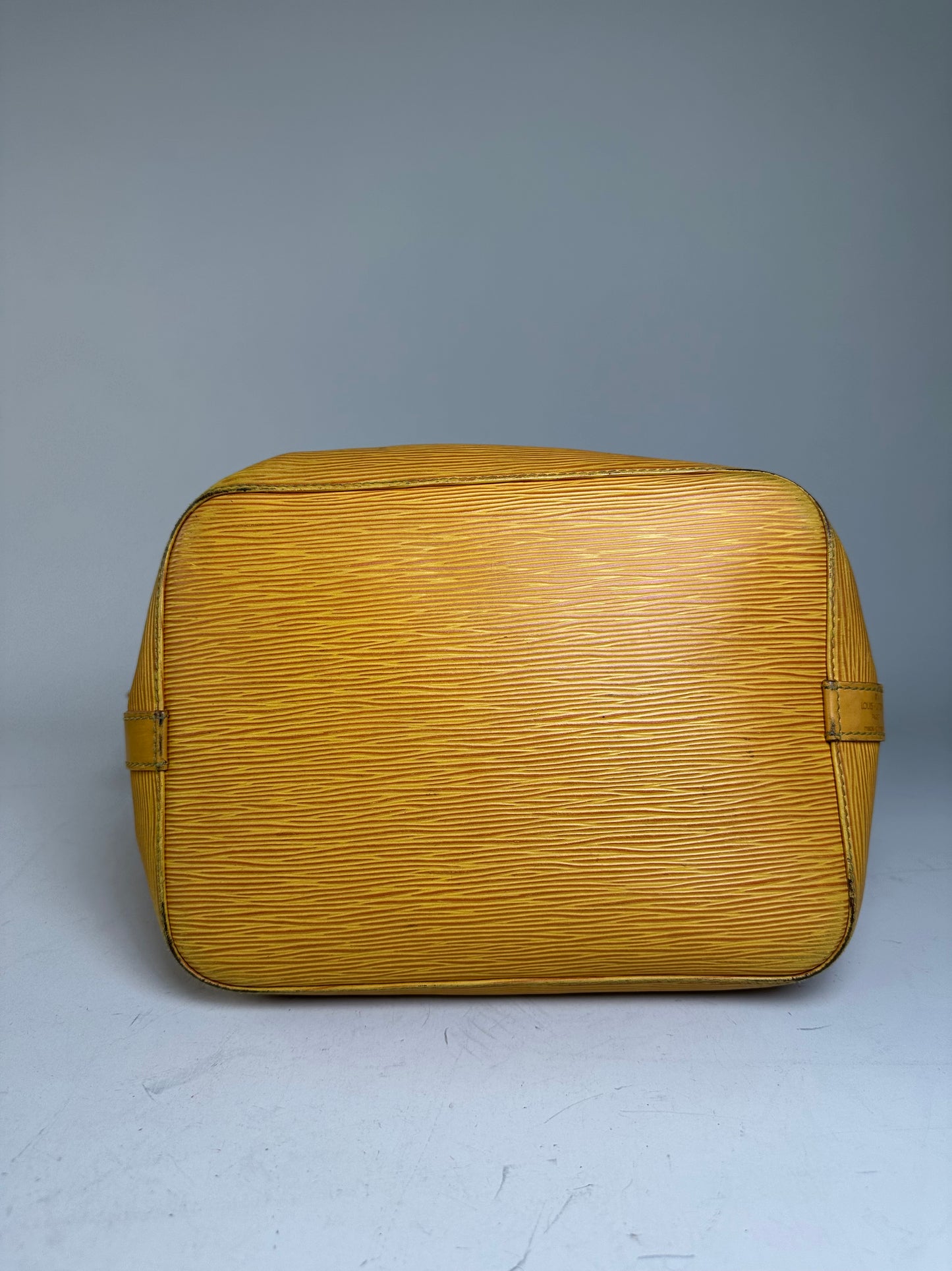 Vintage Louis Vuitton Epi Leather Bucket Bag Golden Yellow
