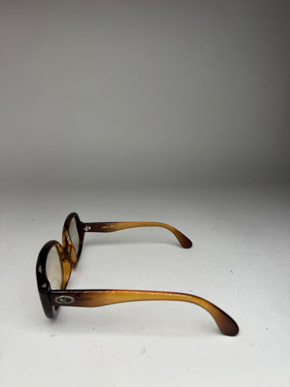 Vintage Dior Retro Sunglasses Yellow black