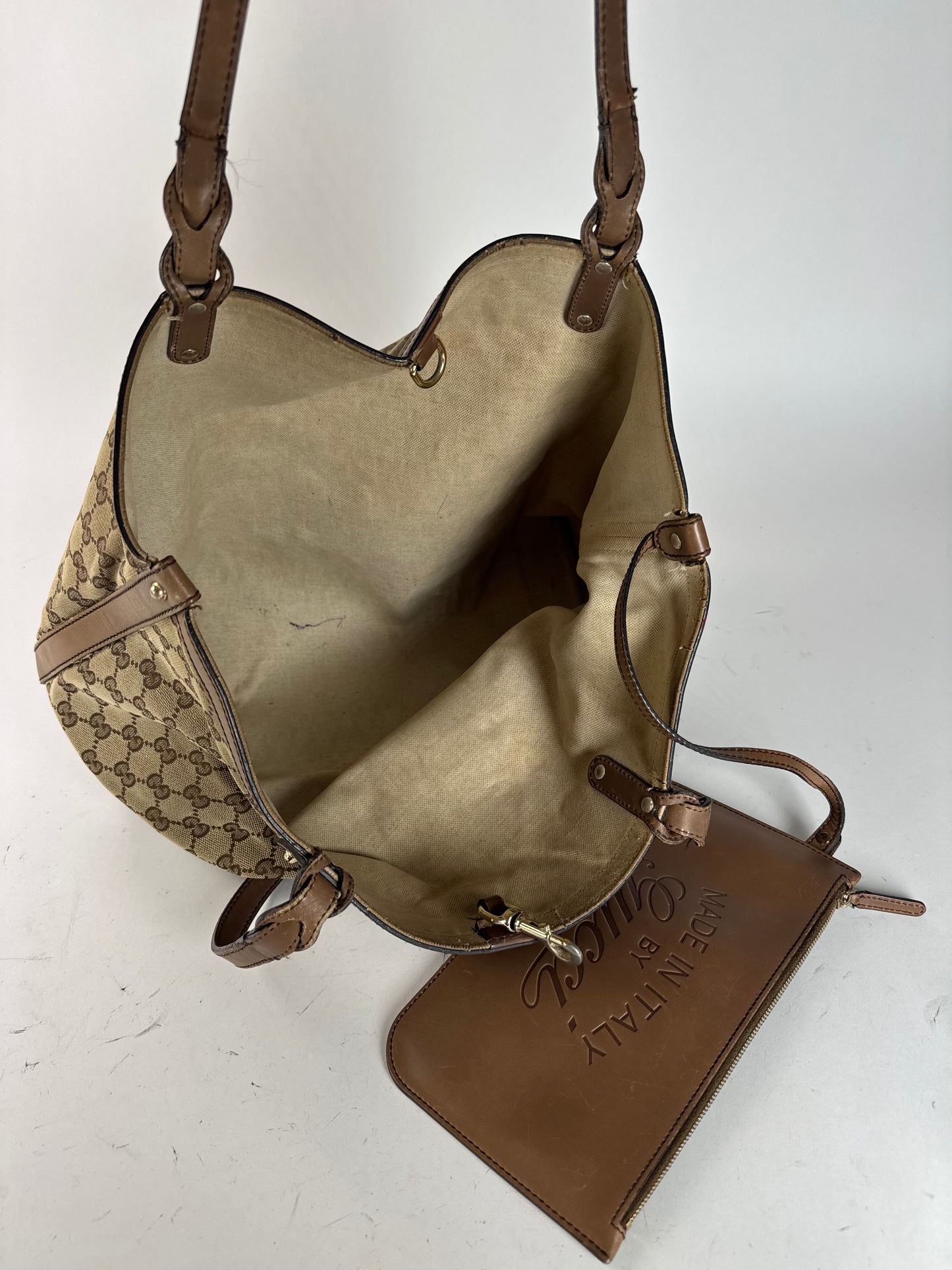 Vintage Gucci Monogramm Shopper Bag Brown beige