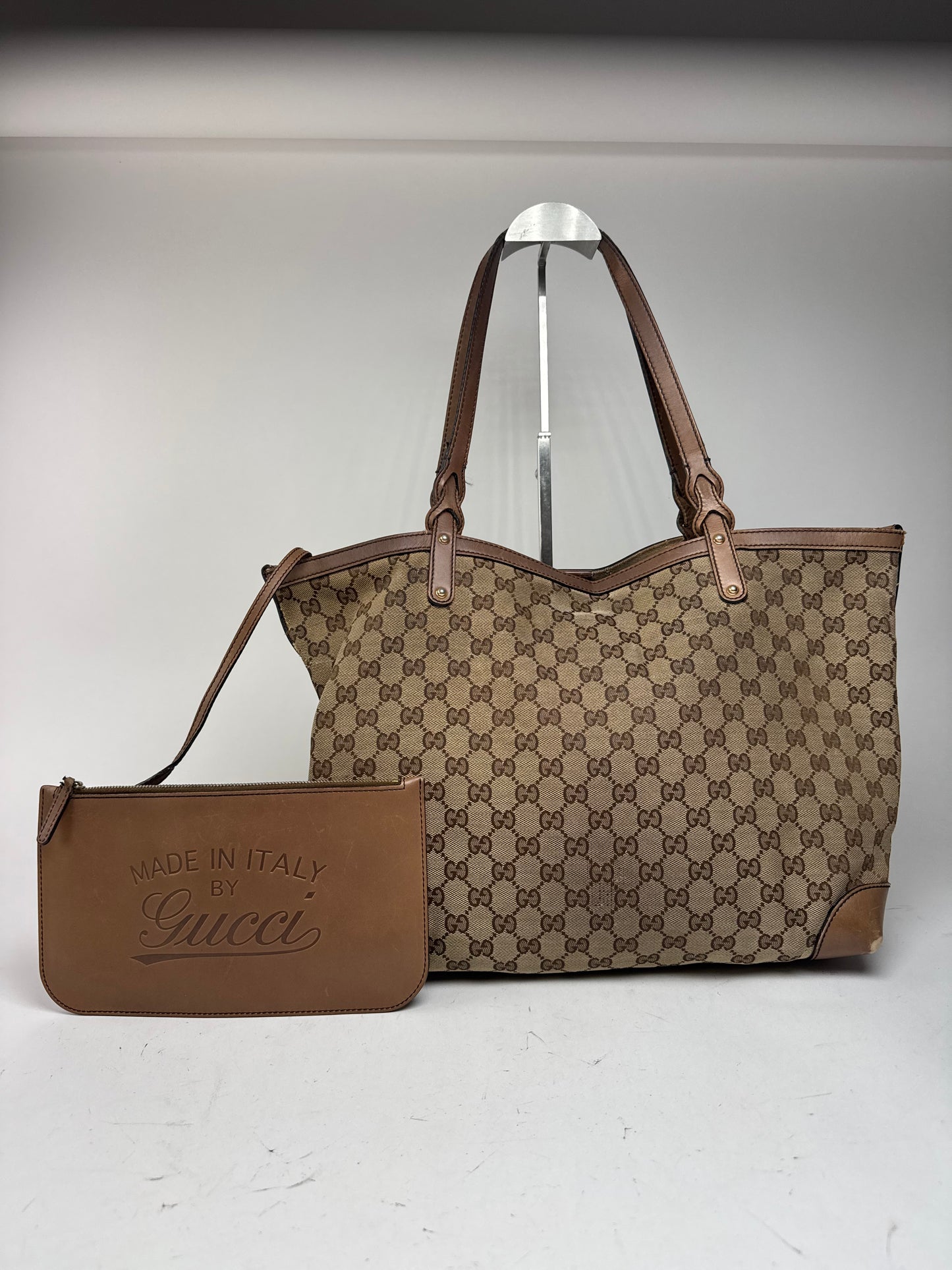 Vintage Gucci Monogramm Shopper Bag Brown beige