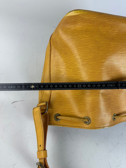 Vintage Louis Vuitton Epi Leather Bucket Bag Golden Yellow